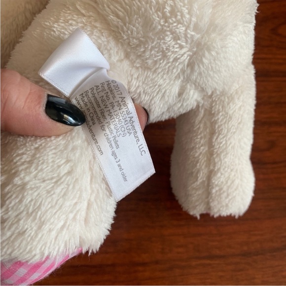 Stuffed Bunny Rabbit Easter Animaladventure Preowned Plush Furry 12” Sitting. - Picture 4 of 6